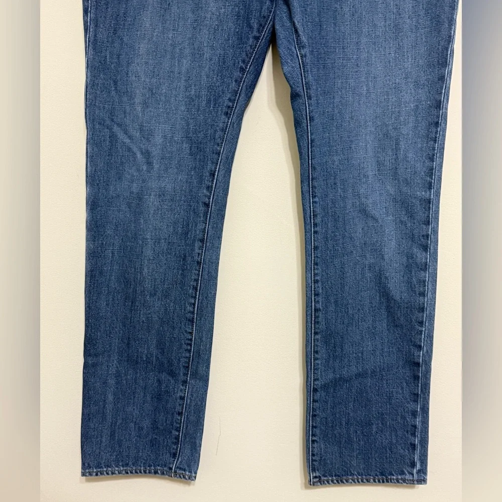 J CREW Jeans The Driggs Denim Whiskered Blue C9885 Straight Leg Men’s Size 34